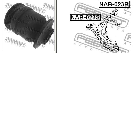 Купити NAB023S Febest Сайлентблок передньої підвіски