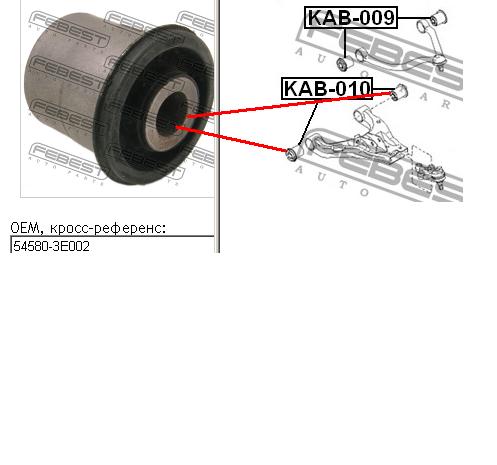 С/блок нижнього важеля Hyundai/Kia 545803E002