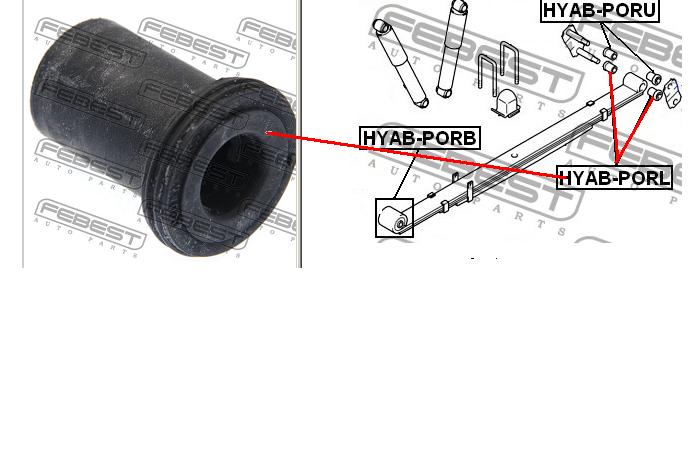 Купити CVKH196 CTR Сайлентблок ресори, задній