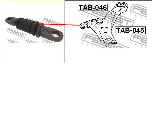 Сайлентблок переднього важеля TAB046 Febest