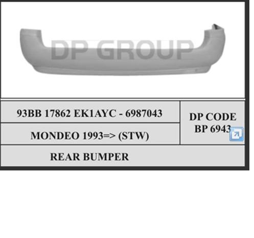Купити 1032507 Ford Задній бампер