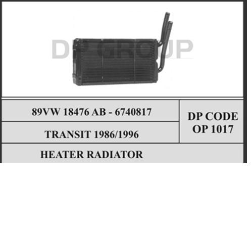 6740817 Ford радіатор пічки (обігрівача)
