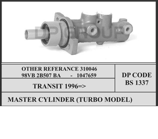 Циліндр головний гальма (Гідротормоз) Ford 1047659 ціна, від 47.26 USD