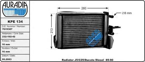 644860 Peugeot/Citroen радіатор пічки (обігрівача)