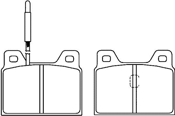 T0263 HELLA-PAGID колодки гальмові задні, дискові