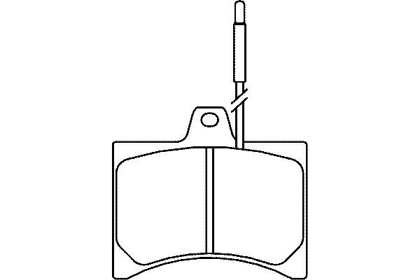 T0135 HELLA-PAGID колодки гальмівні передні, дискові