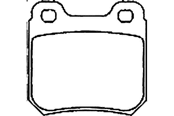 T1015 HELLA-PAGID колодки гальмові задні, дискові