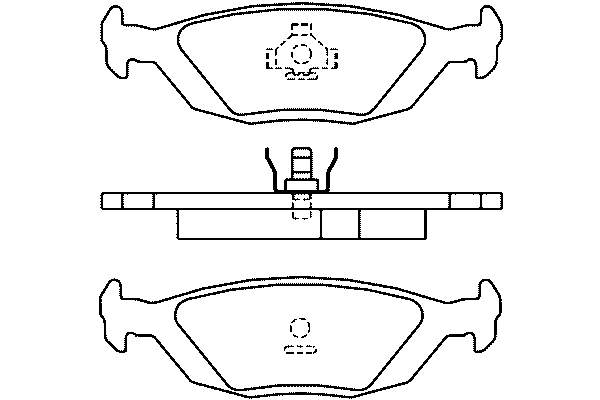 Задні гальмівні колодки T1040 HELLA-PAGID