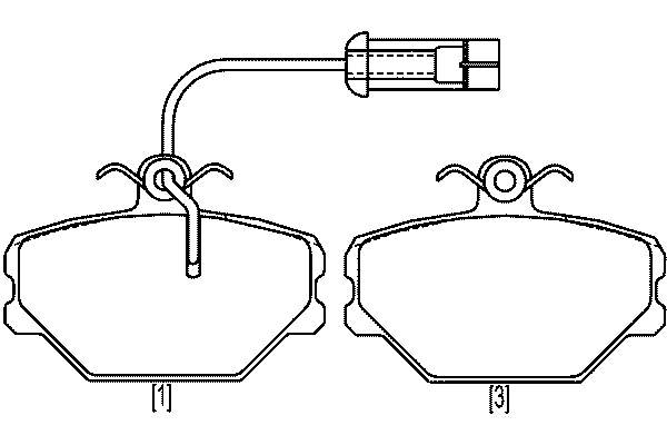 Тормозні колодки HELLA-PAGID T0353