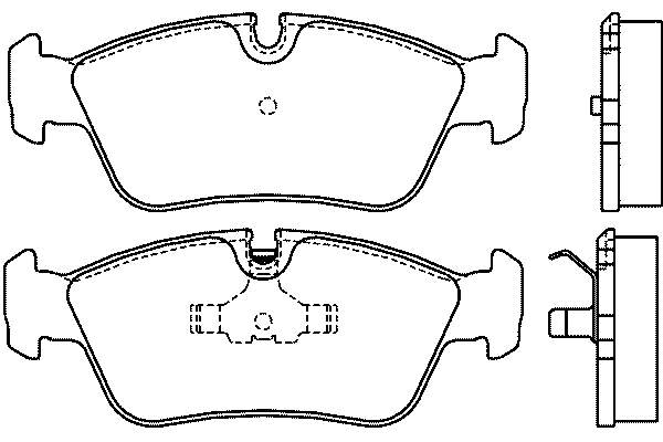 Передні тормозні колодки T1037 HELLA-PAGID