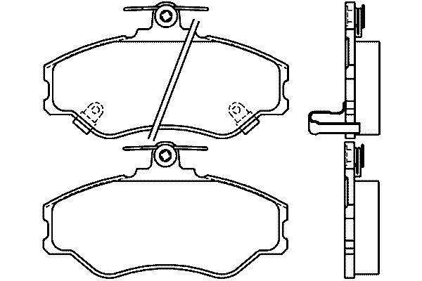Передні тормозні колодки T3036 HELLA-PAGID