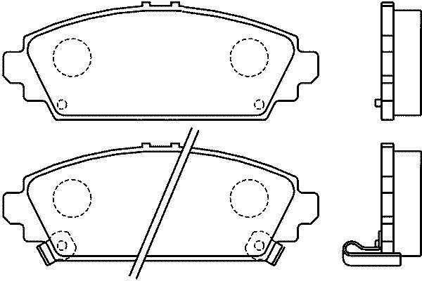 Колодки гальмівні передні, дискові T3122 HELLA-PAGID