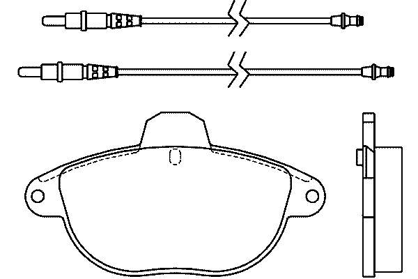 Передні тормозні колодки T9068 HELLA-PAGID
