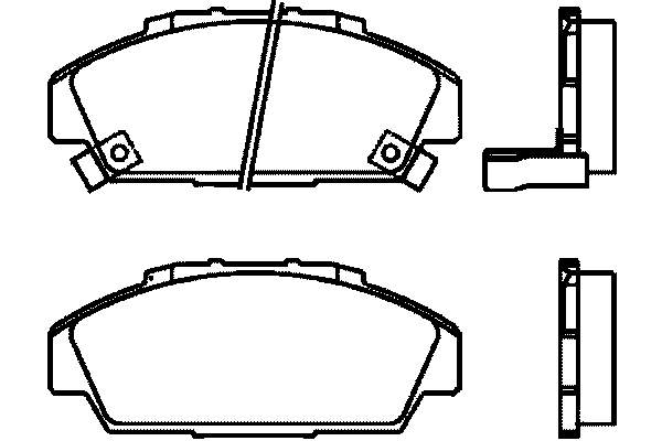 Колодки гальмівні передні, дискові T3070 HELLA-PAGID