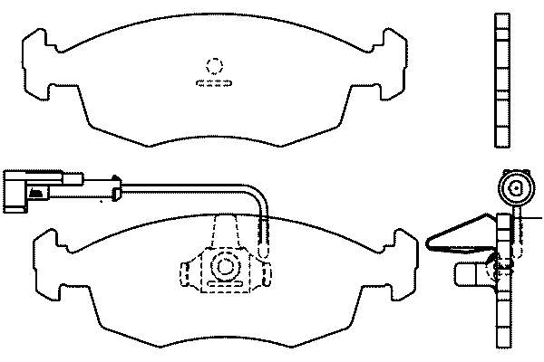T1161 HELLA-PAGID колодки гальмівні передні, дискові