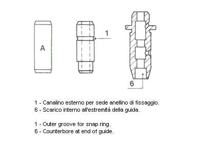 Купити RF0110280 Mazda Направляюча клапана, впускного