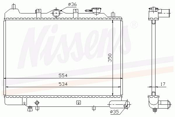 Радіатор основний FPS FP44A1270 ціна, від 65.26 USD