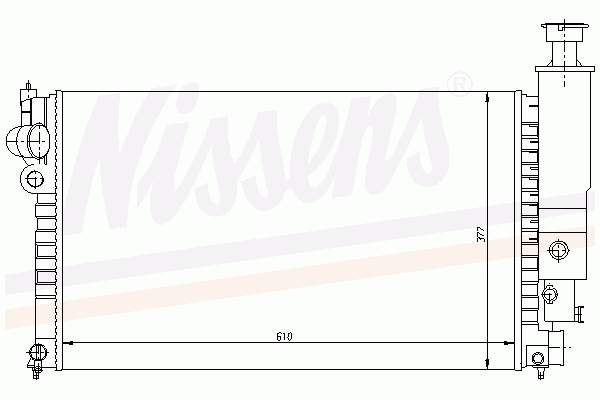 Купити 63528 Nissens Радіатор двигуна