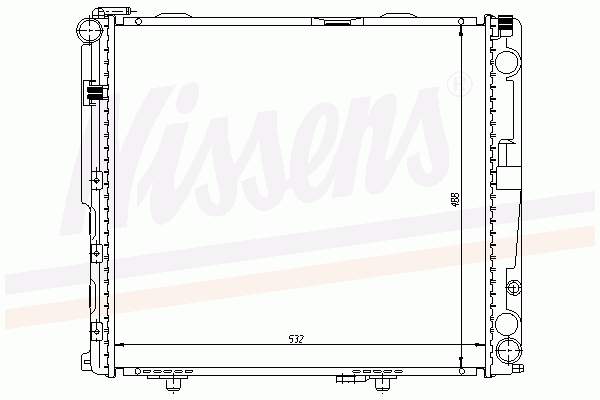 Радіатор основний Nissens 62696A ціна, від 156.09 USD