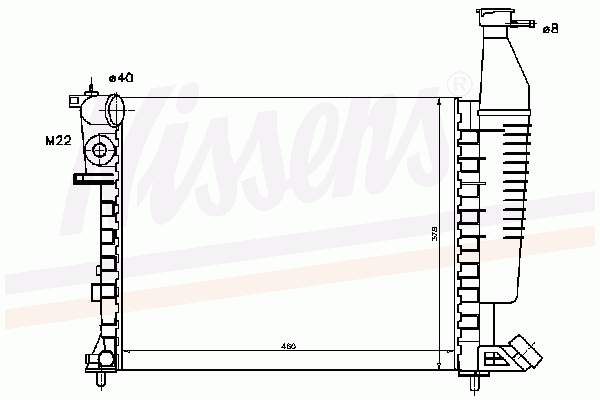 Радіатор охолодження Nissens 63546