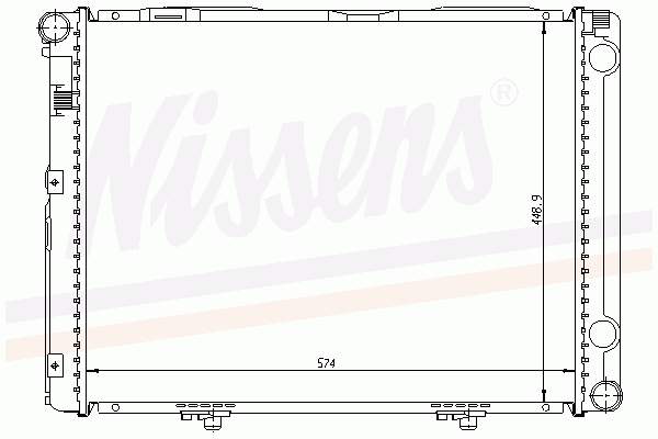 Радіатор охолодження Nissens 62732A