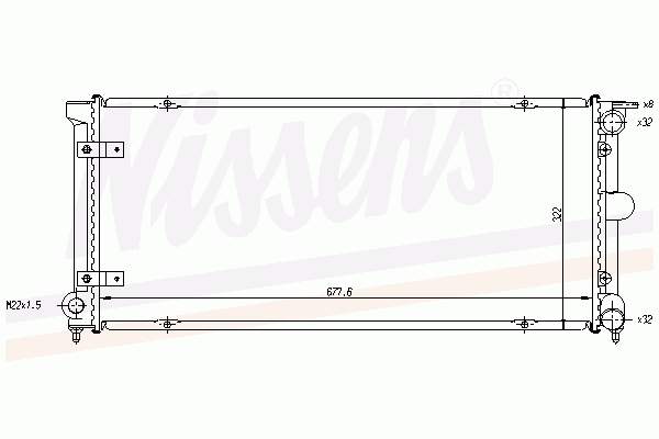 Радіатор 65262A Nissens