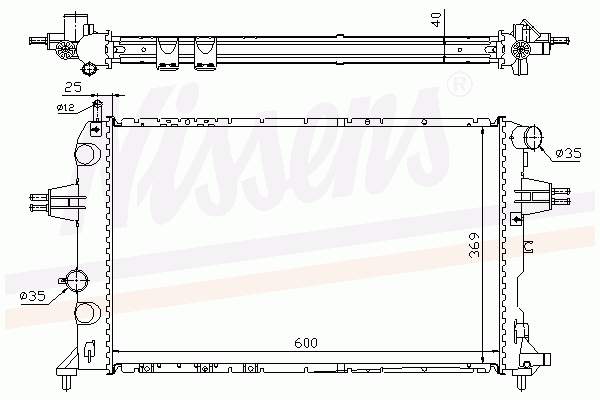 Радіатор охолодження Nissens 63249A