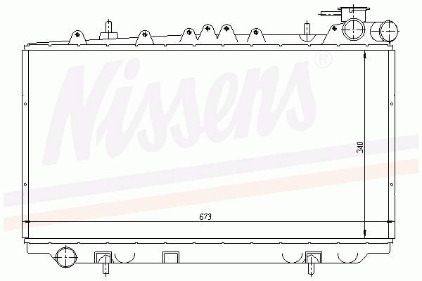 Купити 62940 Nissens Радіатор двигуна