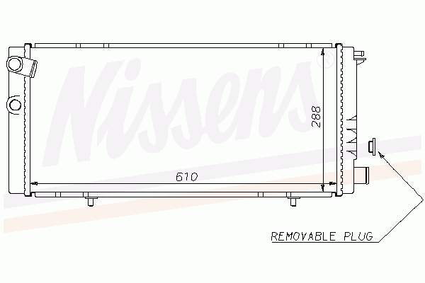 Радіатор основний Nissens 63729A ціна, від 40.84 USD