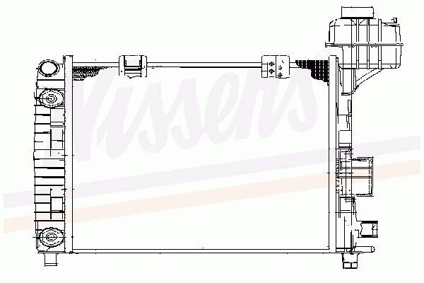 Радіатор основний Nissens 62663 ціна, від 43.27 USD