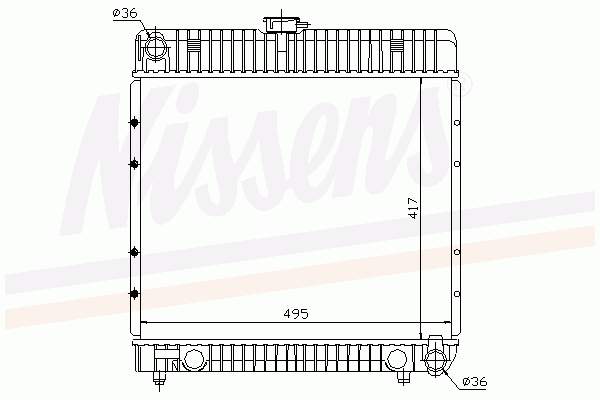 Купити A1235014601 Mercedes Радіатор двигуна