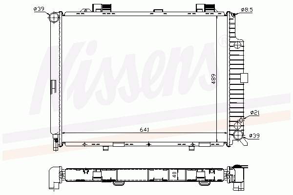 Радіатор основний Nissens 62689A ціна, від 189.59 USD