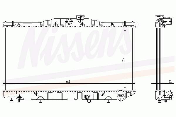 Радіатор основний Toyota 1640064080 ціна, від 491.28 USD