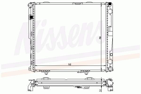Радіатор 62693A Nissens