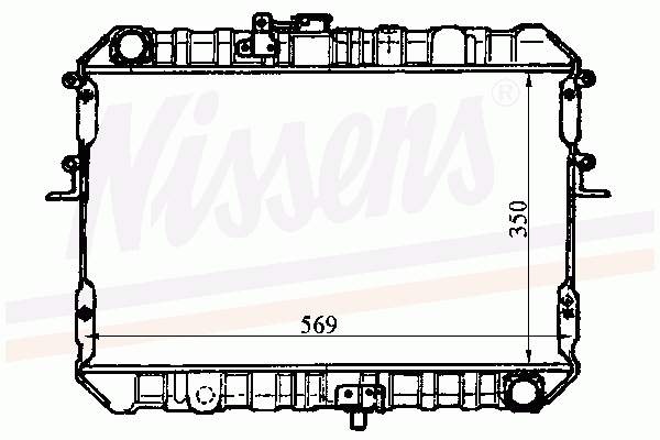 Купити 62381 Nissens Радіатор двигуна