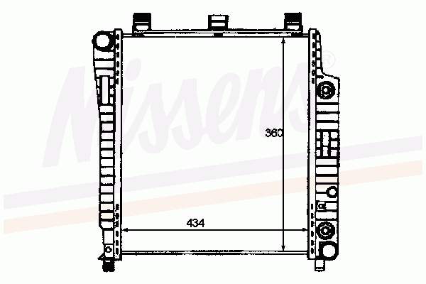 Радіатор охолодження Mercedes A1705000402