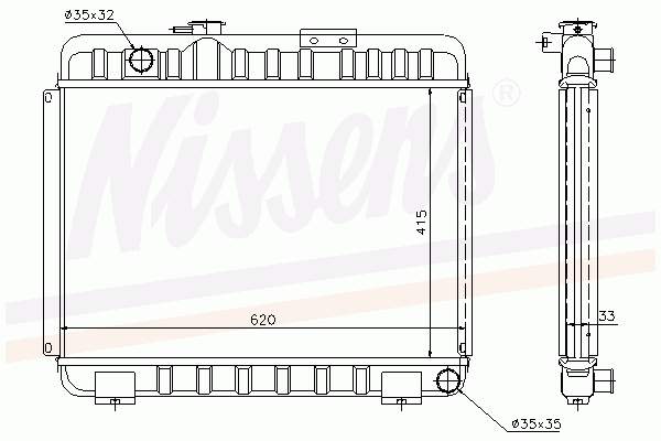 A6015000603 Mercedes Радіатор охолодження двигуна