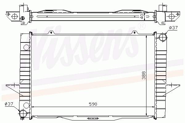 Купити 65536A Nissens Радіатор двигуна