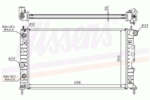 Радіатор основний Polcar 6523083 ціна, від 77.92 USD