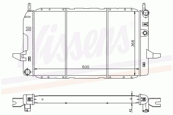 Радіатор охолодження Ford 88BB8005EA