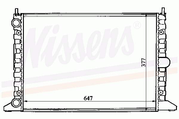 Радіатор основний Nissens 63993 ціна, від 63.71 USD