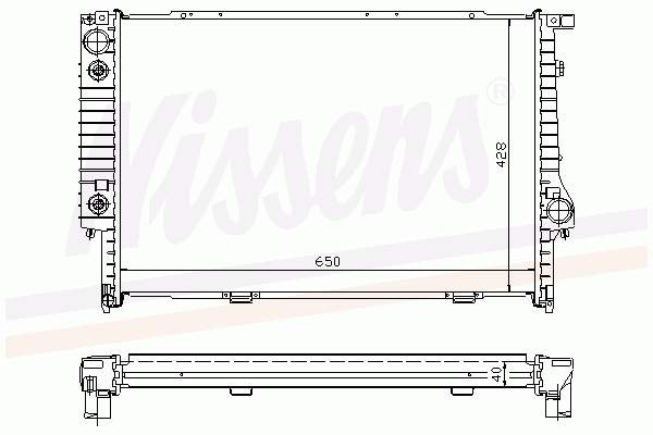 60694A Nissens Радіатор охолодження двигуна