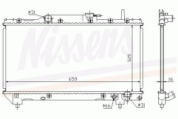 Радіатор 64837A Nissens