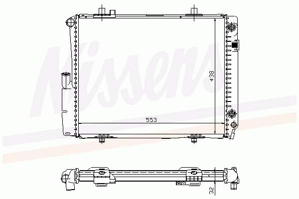Радіатор охолодження Mercedes A2015006403