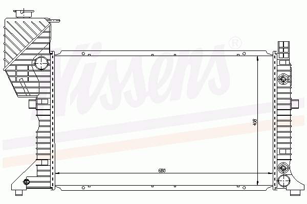 62686 Nissens Радіатор охолодження двигуна