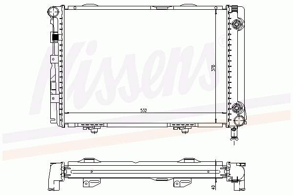 Радіатор A1245000503 Mercedes