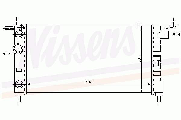 Радіатор 63284 Nissens