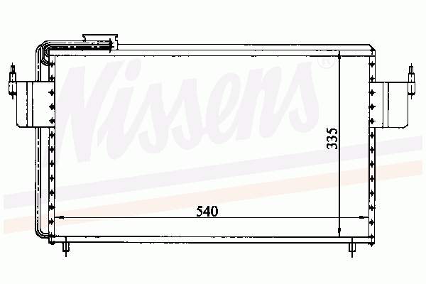 Радіатор кондиціонера 94102 Nissens