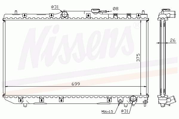 Радіатор 64785A Nissens