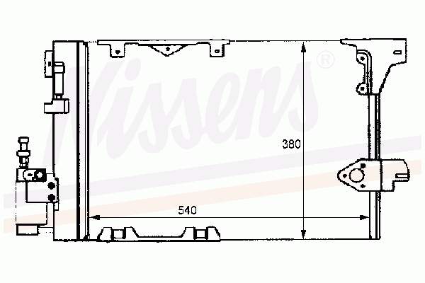 Радіатор кондиціонера 94384 Nissens